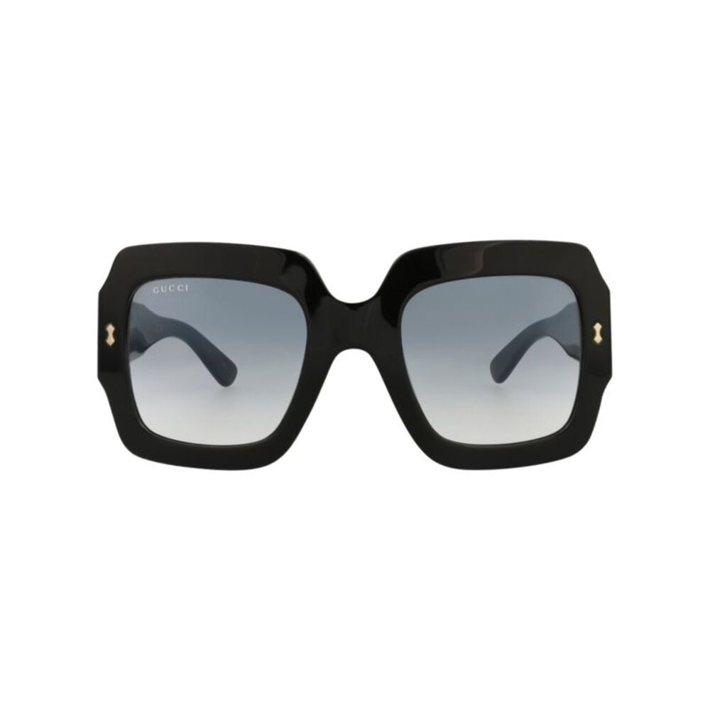 Gucci Square-Frame Bio Acetate Sunglasses Black Womens